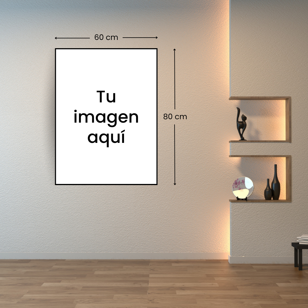 Cuadro personalizado con resina 80x60 cm