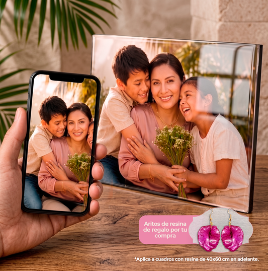 Pack Cuadro Exclusivo + Aritos de Resina GRATIS [Especial Día de la Madre]